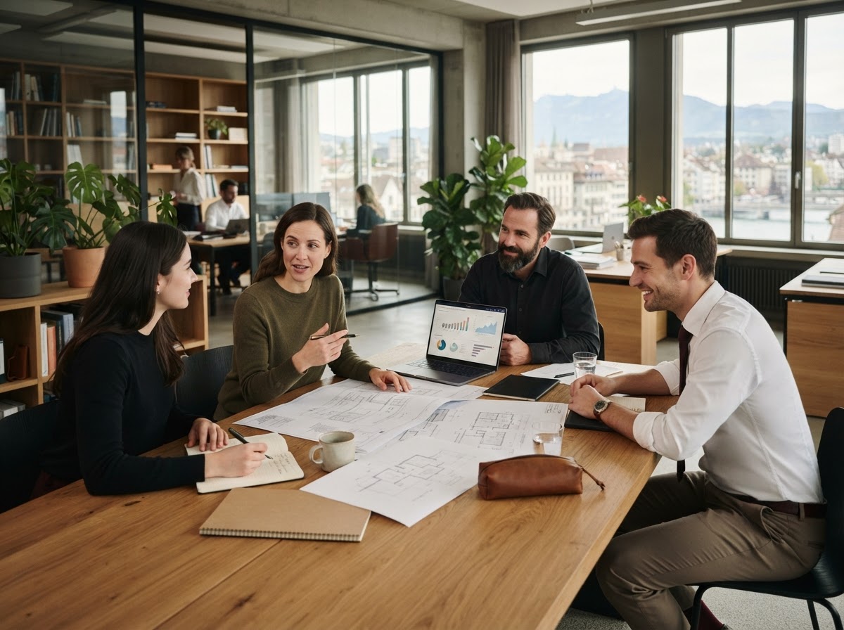 Magnusmith 10.3 team reviewing predictive analytics and portfolio strategy data